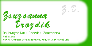 zsuzsanna drozdik business card